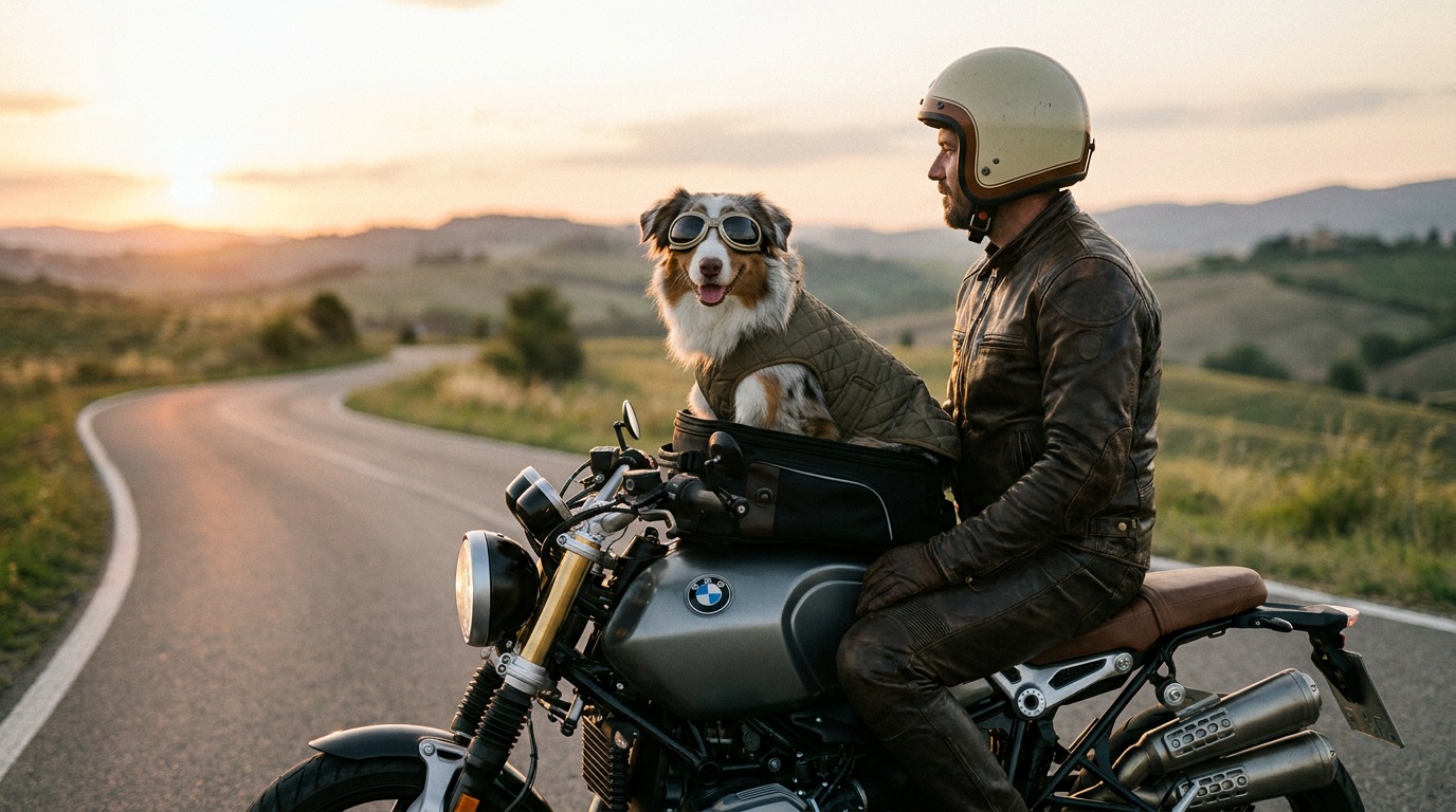 Comment transporter un chien en moto en toute sécurité