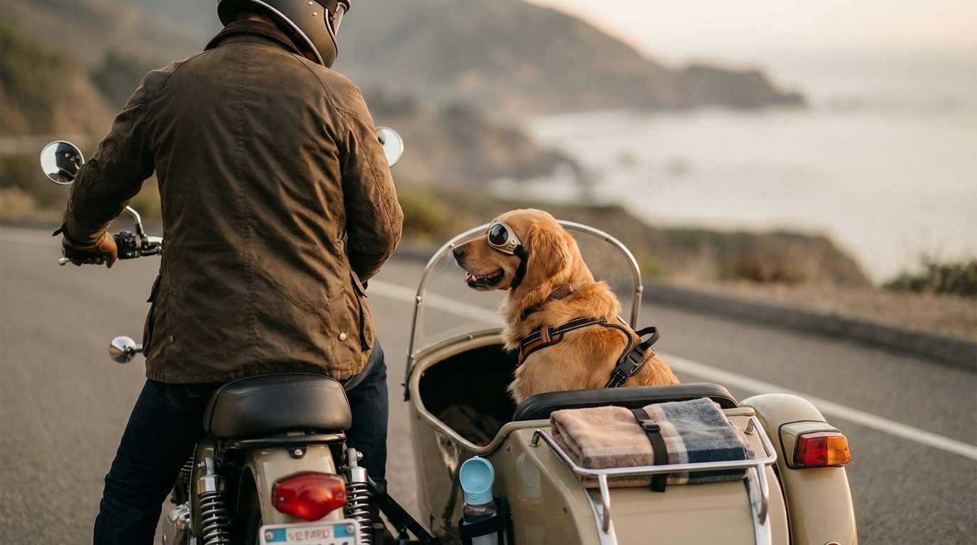 Chien sur moto : Conseils, équipements et sécurité